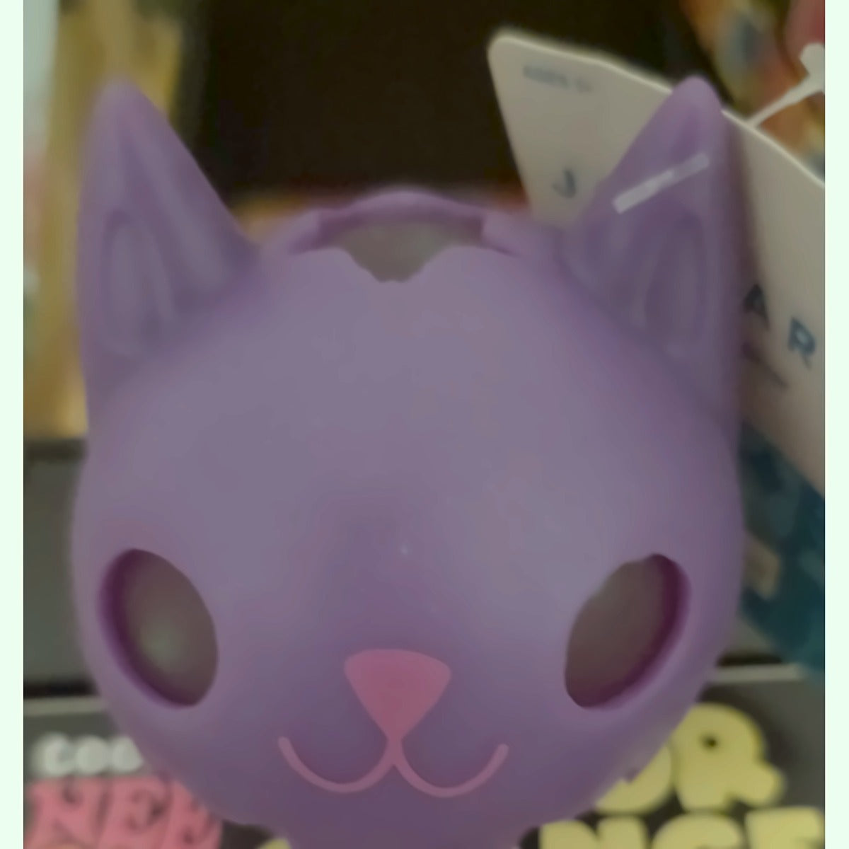 Purple Halloween Kitty Squishy